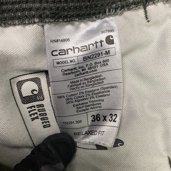 Carhartt Rugged Flex Relaxed Fit Canvas Work Pants Mens 36 x 32 Measures 35 x 29 - Picture 10 of 15